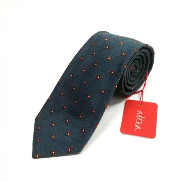 altea 알테아 새상품 꽃무늬 자수 넥타이 실크 포멀