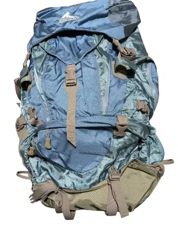 우먼 대용량 나일론 백팩 파란색