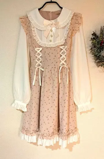 Amavel 원피스 Petite fleur 레이어드 핑크