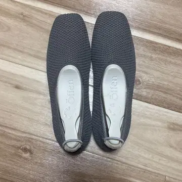 Offen 오펜 그레이 메쉬 플랫슈즈 37 여성용 신발