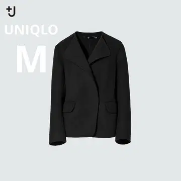 UNIQLO x 질 샌더 콜라보 더블 페이스 노카라 자켓 +J
