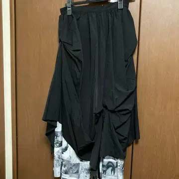 후리후 고양이 패턴 롱 스커트