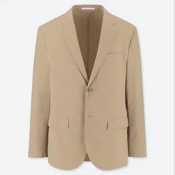 새상품급 유니클로 감동 자켓 (울트라 라이트 코튼 라이크) 베이지 XL