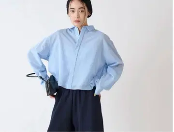 새상품 miesrohe 시어 크롭 셔츠 미스 로에 셔츠