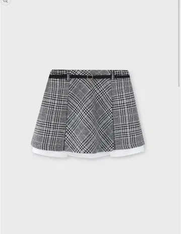 m me eme 트위드 미니 스커트