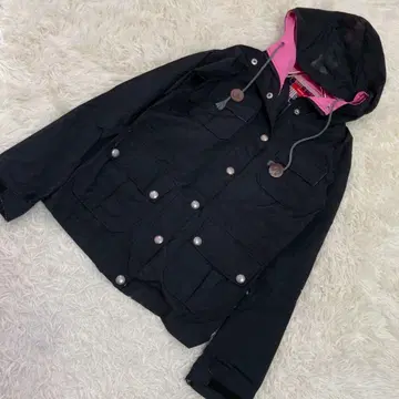 tommy girl 후드 부착 블루종 블랙 S 캐주얼 블루종