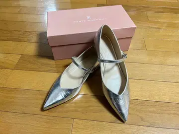 FABIUS RUSCONI 실버 플랫슈즈, 사이즈 37(24cm)