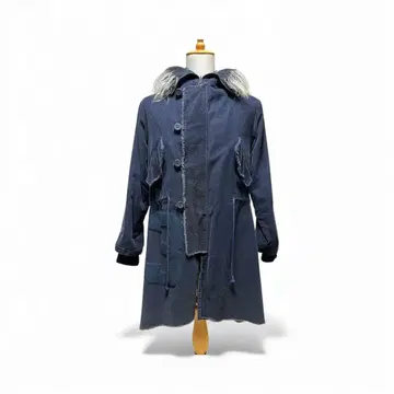 FAKE LONDON 모즈 코트 코듀로이 소매 리브 캐시미어