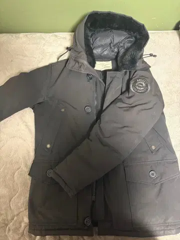 AVIREX/베이직 다운 자켓/폴리에스테르/BLK/6142183