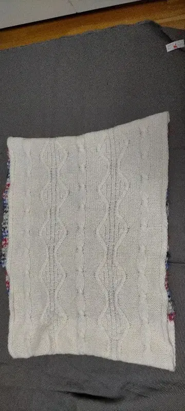 사토 섬유 케이블 짜임 넥워머 프리 사이즈