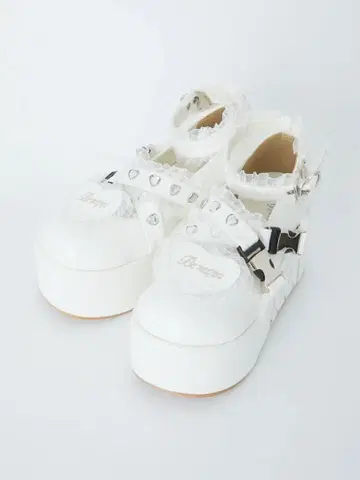 앙크루즈 Ank Rouge Be mqin 하트 신발 화이트 LL