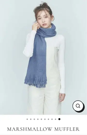 블루 파란 머플러 미사용