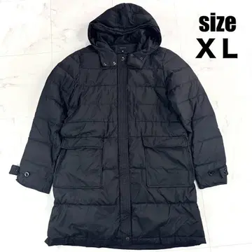 빅 사이즈 띠어리 XL 다운 코트 자켓 후드 블랙 검정