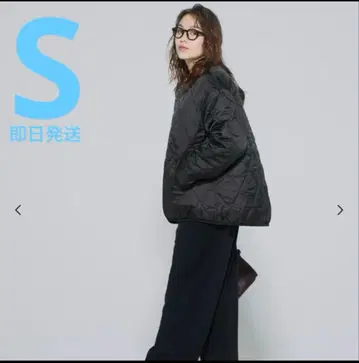 미사용 새상품 coca 리버서블 퀼팅 블루종 블랙/그레이