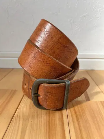 가죽 카빙 벨트 말 초원 산