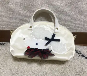 familiar x bibiy 비비 미니 백 화이트