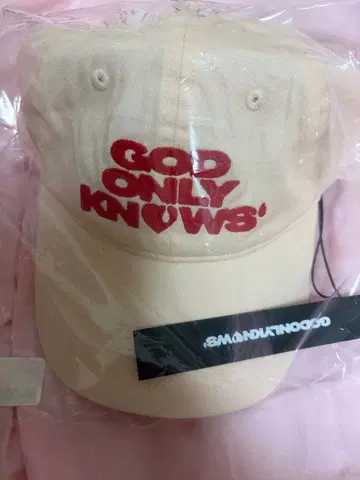 GOD ONLY KNOWS 로고 캡 이와타 타카노리