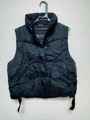 블랙 퀼팅 다운 베스트 사이즈 5