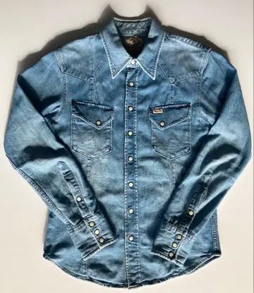 AKM & 랭글러 라이트 블루 데님 셔츠