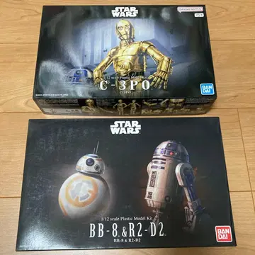 BB-8 & R2-D2 / C-3PO 반다이 스타 워즈 프라모델