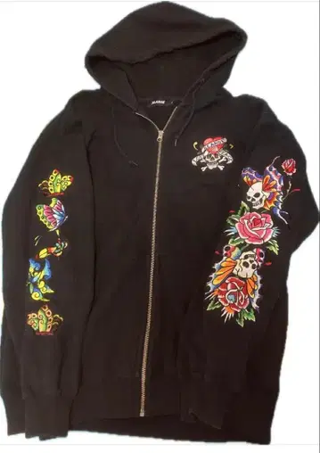 Ed Hardy x XLARGE 콜라보 후드티