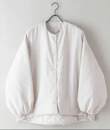 사이드 지퍼 빅 실루엣 노카라 블루종 M 사이즈