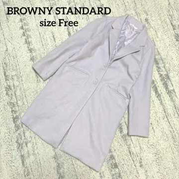 [ 브라우니 스탠다드 ] 체스터 코트 퍼플 F 보라색 여자 느낌 프리