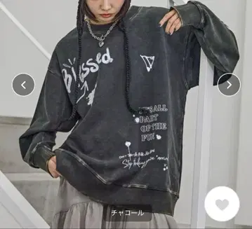 PAGEBOY 핸드페인트 그런지 맨투맨