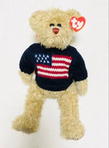 ty 애티튜드 트레저 스웨터 테디베어 비니 베이비