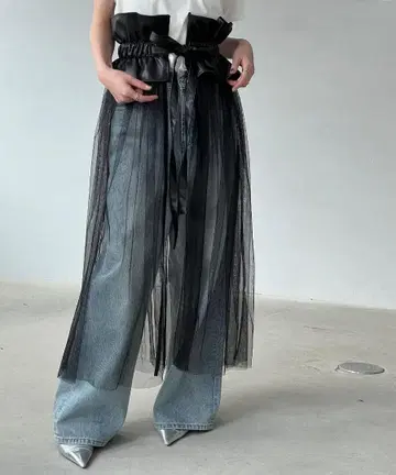 [택 포함 새상품] chuclla 멀티 way 페플럼 벨트 샤샤 스커트