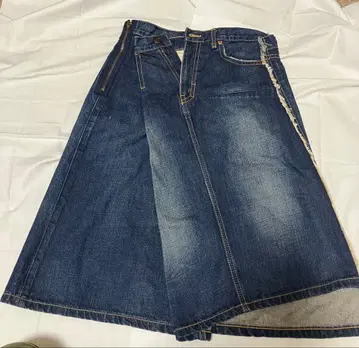 JUNNA WATANABE 데님 스커트 다크 블루