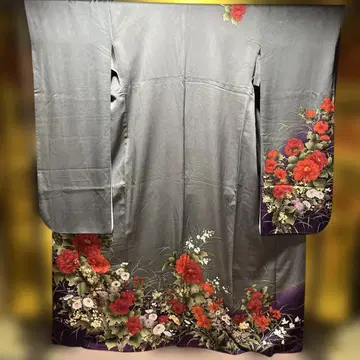 후리소데 성인식 순수 실크