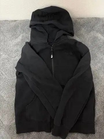 THE NORTH FACE 블랙 집업 후드티 M