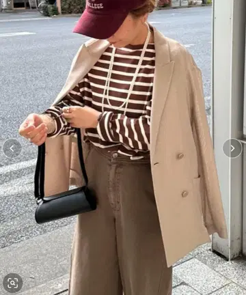 DOUX ARCHIVES 바스크 보더 롱 Tee