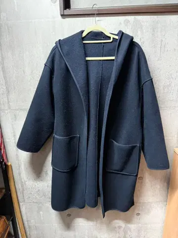 COMME CA ISM 후드 부착 롱 코트 사이즈 9