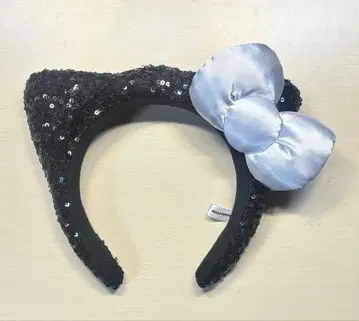 USJ, 머리띠, 키티, 블랙, 스팽글, 리본