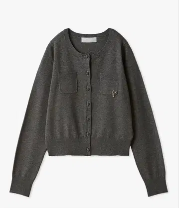 셀포드 그레이 긴팔 가디건 버튼 포함