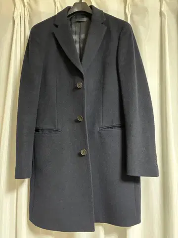 유니클로 네이비 체스터 코트 S 사이즈