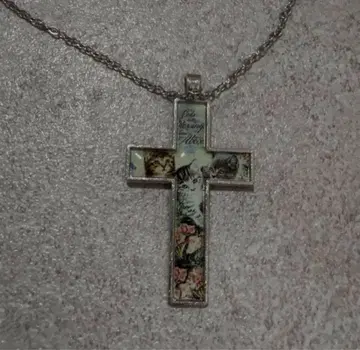 십자가 고양이 y2k grunge 펑크 necklace archive