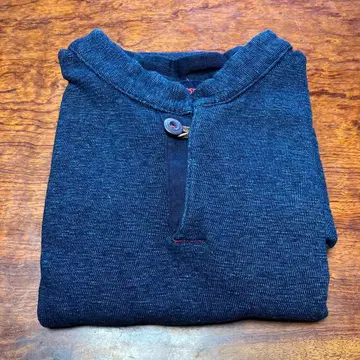 45rpm 인디고 염색 맨투맨 베스트 L