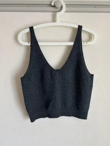 crewre 2way 울 캐시미어 니트 뷔스티에