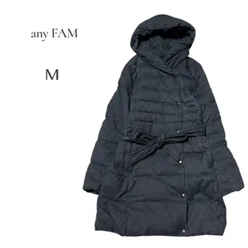 [ 애니팜 ] any FAM 다운 코트 다크 그레이 체형 커버 M