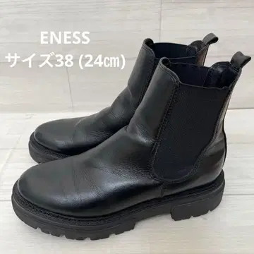 ENESS 블랙 사이드 고어 부츠