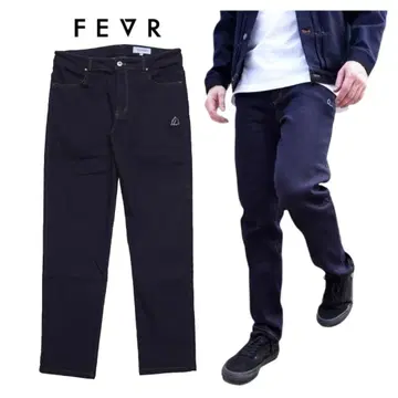 FEVR 포에버 스트레치 속기모 데님 팬츠 블루