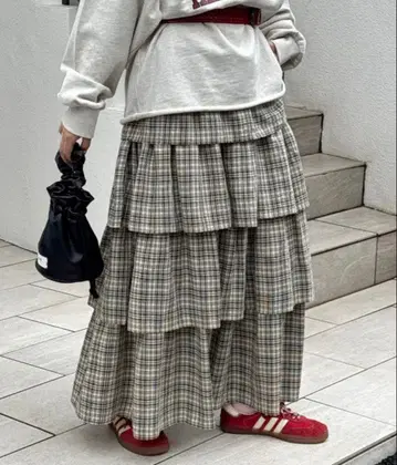 [ 즉시 구매 OK ] 택 포함 새상품 차오패닉 볼륨 캉캉 스커트 블랙