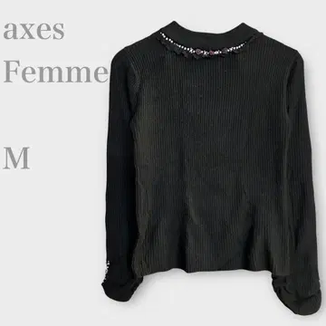 엑시즈팜 비쥬 니트 보틀 니트 블랙 M 가을/겨울