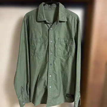 uniform experiment 긴팔 셔츠 사이즈 2 올리브