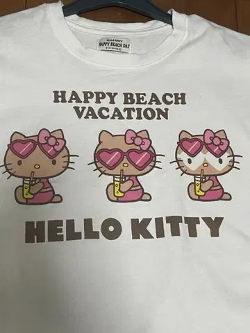 [ 오키나와 한정판 ] 일광화상 키티 셔츠 M 사이즈