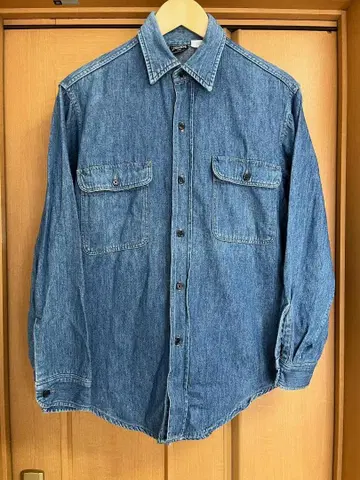 80s 프렌티스 데님 셔츠 USA 빈티지 워크