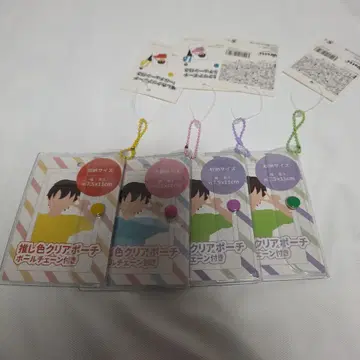 덕질용 클리어 파우치 세트 7.5x11cm